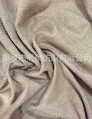 double-faced spandex weft knitting suede fabric